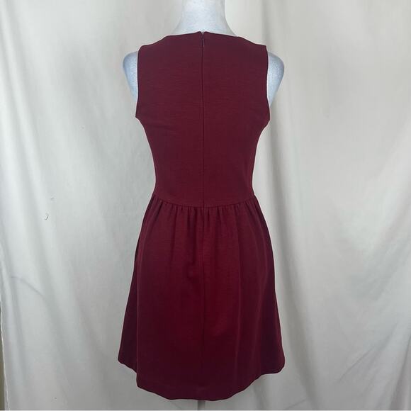 J Crew Brick Red Fit & Flare Career Office To Date Night  Dress Size XS - Picture 5 of 12